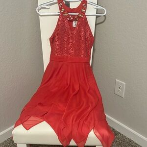 Rare Editions Tween Diva girls Special Occasion Coral dress (used)